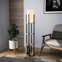 Opviq Shelf Lamp - 8113 Negro y cobre